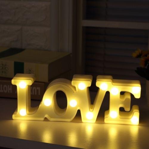 Creative LOVE Shape Warm White LED Decoration Light