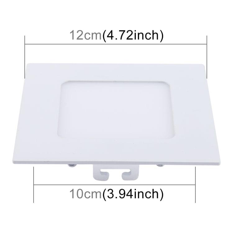 6W 12cm Square Panel Light Lamp with LED Driver