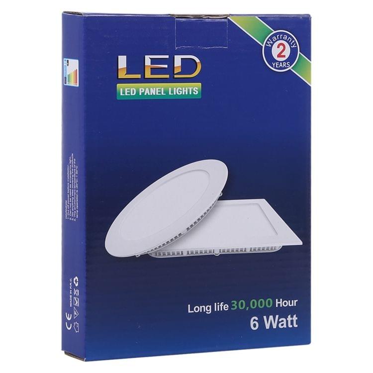 6W 12cm Square Panel Light Lamp with LED Driver