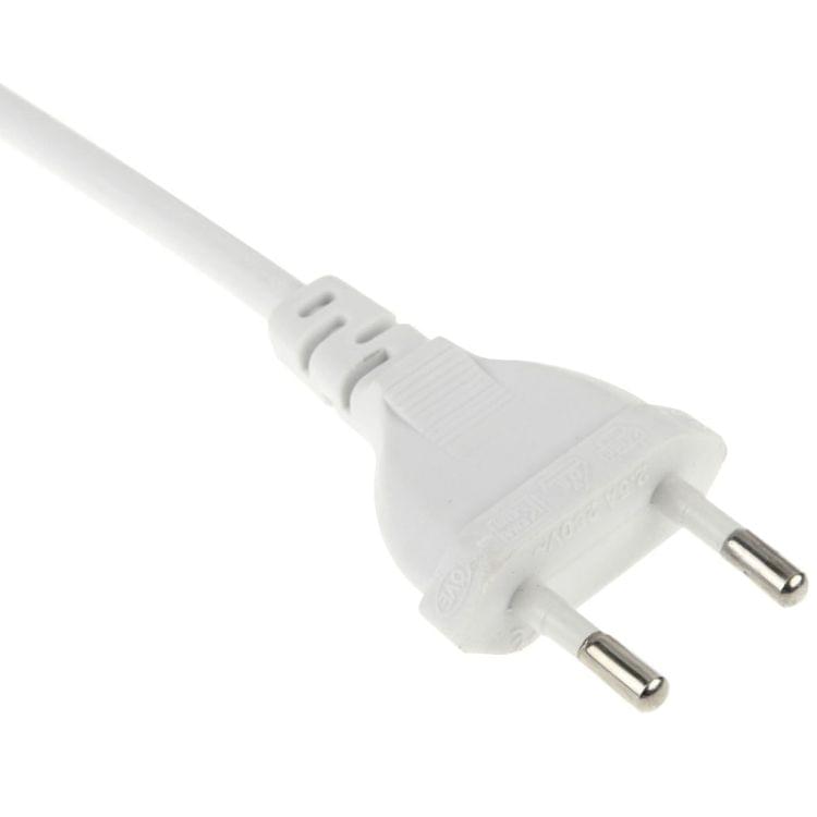 EU Plug LED Strip AC Power Supply Adapter Cable, Length: 50cm(White)