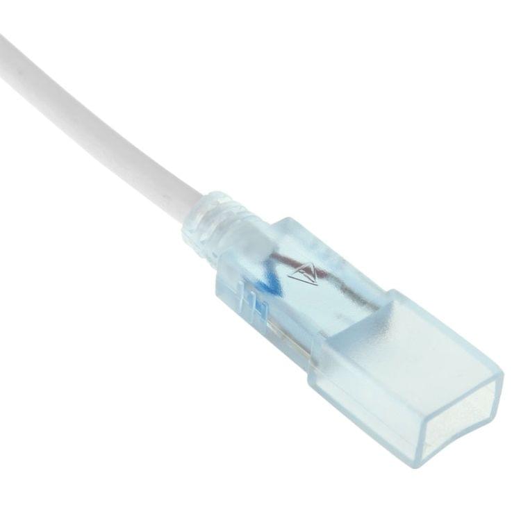 EU Plug LED Strip AC Power Supply Adapter Cable, Length: 50cm(White)