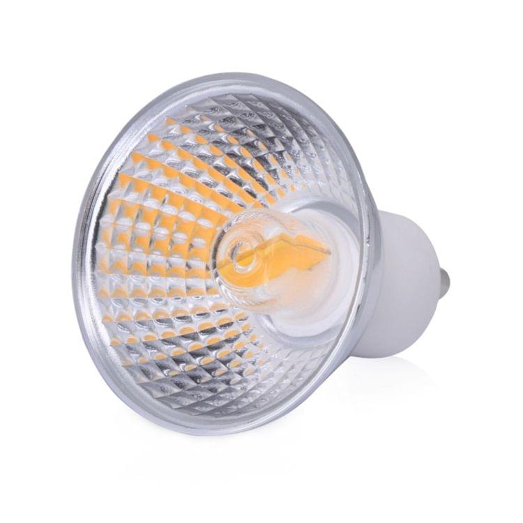 YWXLight GU10 COB Bulb 5WLED Lamp Cup 110V 220V Spotlight (Color:220V Size: + Warm white)