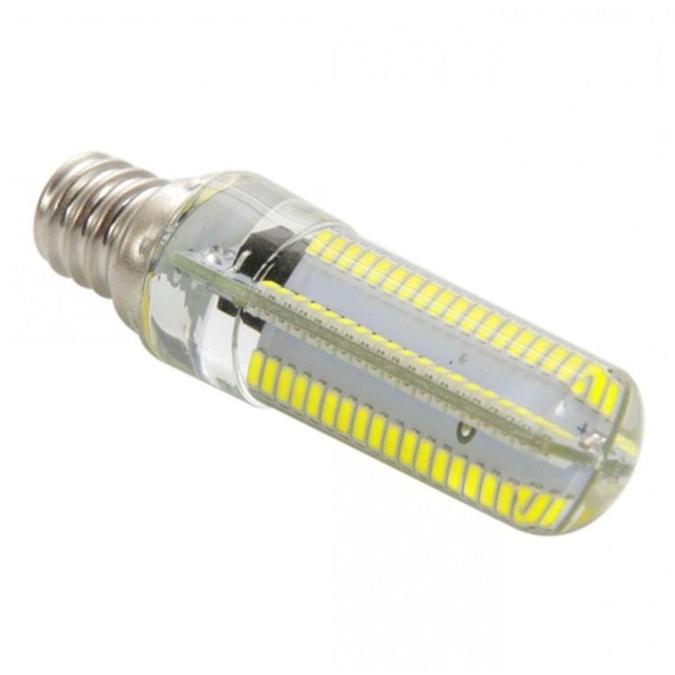 YWXLight 6PCS E12 7W AC 220-240V 152LEDs SMD 3014 Energy-saving LED Silicone Lamp (Cold White)