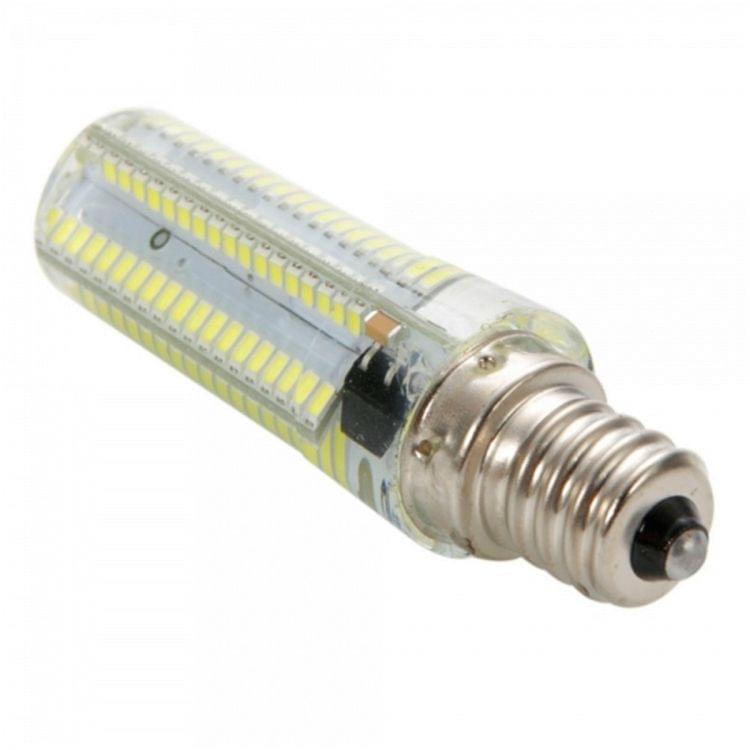 YWXLight 6PCS E12 7W AC 220-240V 152LEDs SMD 3014 Energy-saving LED Silicone Lamp (Cold White)