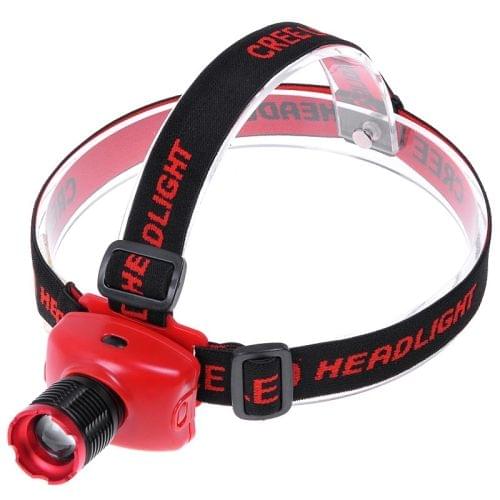 KX-H568 Cree XR-E Q5 250LM 3-Mode White Zooming Headlamp (Red)