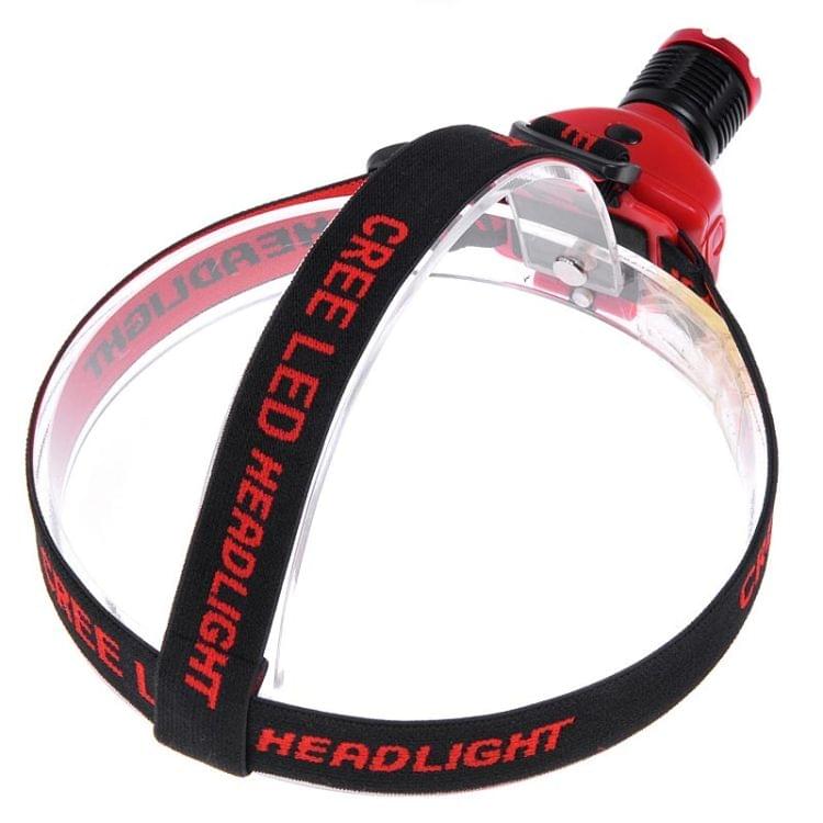 KX-H568 Cree XR-E Q5 250LM 3-Mode White Zooming Headlamp (Red)