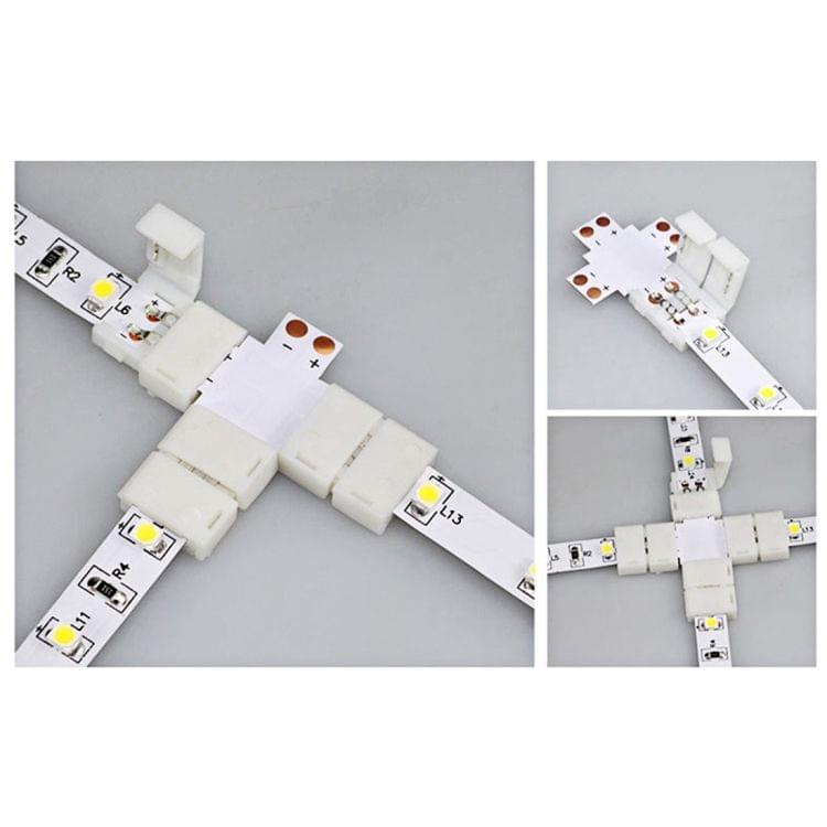 10 PCS 10mm 5 Pin + Type Connector FPC Board for RGBW LED Strip