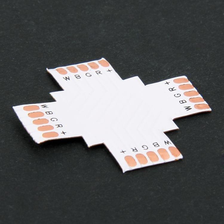 10 PCS 10mm 5 Pin + Type Connector FPC Board for RGBW LED Strip