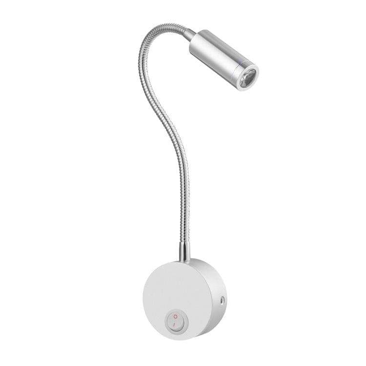 3W Flexible Goose Neck Warm White LED Reading Lamp Light