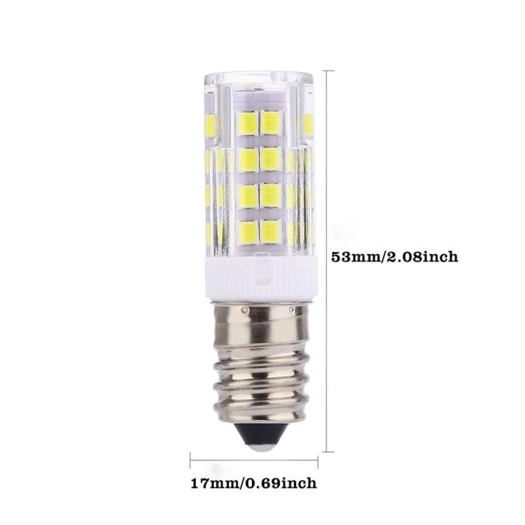 10 PCS YWXLight E14 5W 2835SMD 51LEDs Ceramics Light LED Corn Light, AC 220-240V (Cool White)