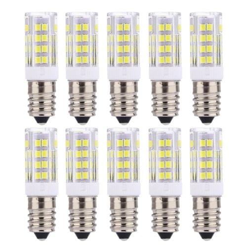 10 PCS YWXLight E14 5W 2835SMD 51LEDs Ceramics Light LED Corn Light, AC 220-240V (Cool White)