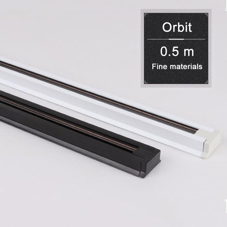 50cm Aluminum Shell Rail Strip Spot Light Track Bar for LED Track Lamp(Black)