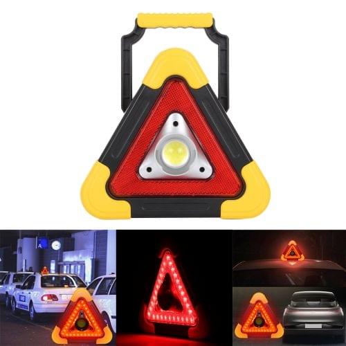 HB-6609 10W Multi-function Portable Triangle Shape Red Light COB LED Work Light