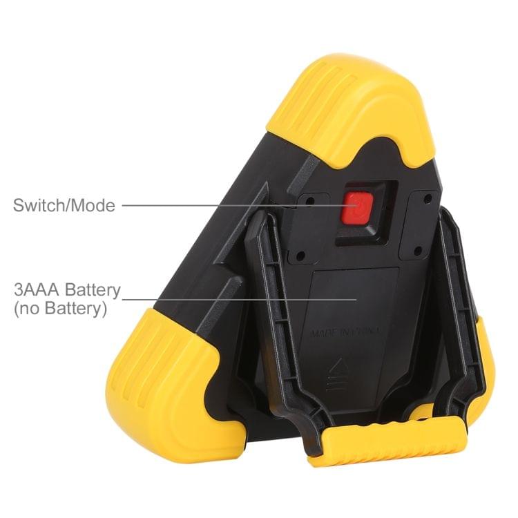 HB-6609 10W Multi-function Portable Triangle Shape Red Light COB LED Work Light