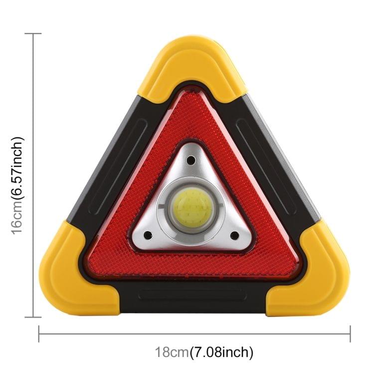 HB-6609 10W Multi-function Portable Triangle Shape Red Light COB LED Work Light
