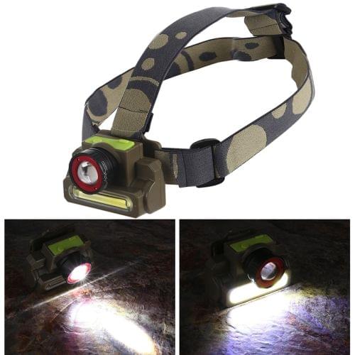 8808 CREE XPE + COB Portable Outdoor USB Charging Working Headlight