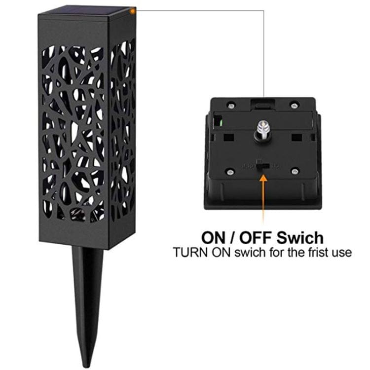 Outdoor Hollowing Out Solar Energy Garden Lawn Lamp(White Light)