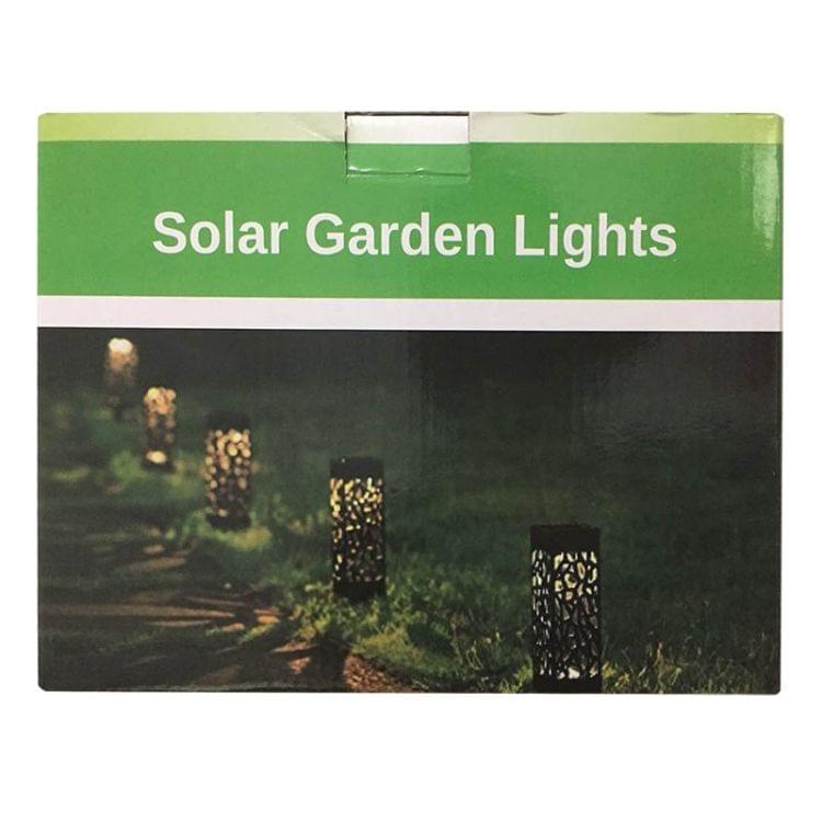 Outdoor Hollowing Out Solar Energy Garden Lawn Lamp(White Light)