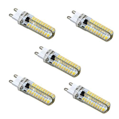 5 PCS YWXLight G9 5W 80LEDs SMD 4014 Energy Saving LED Silicone Lamp (Cold White)