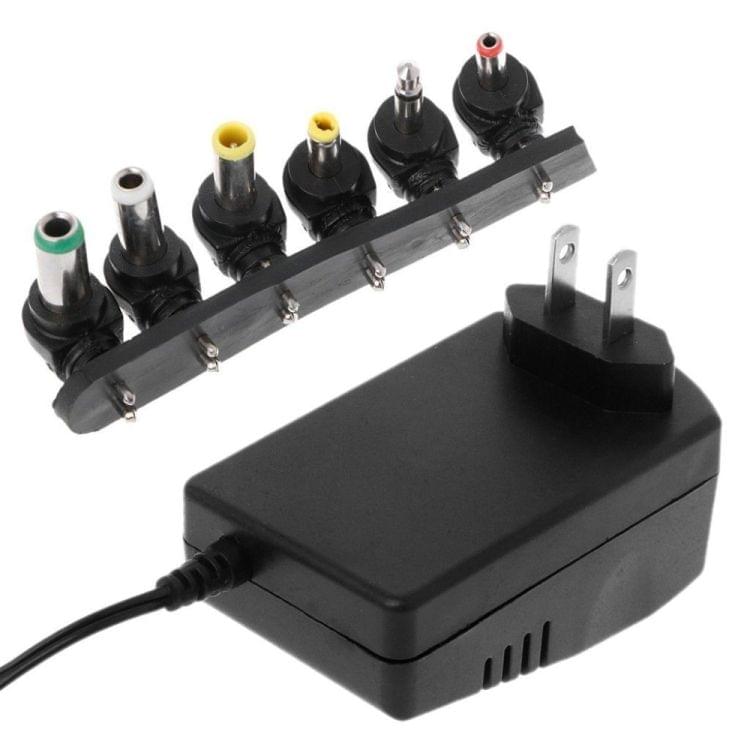 Voltage Adjustable Universal Power Adapter 110 220V to 12V 3V 4.5V 6V 7.5V 9V AC DC Adapter 3A Max 12 Volt Power Supply Adaptor, US Plug