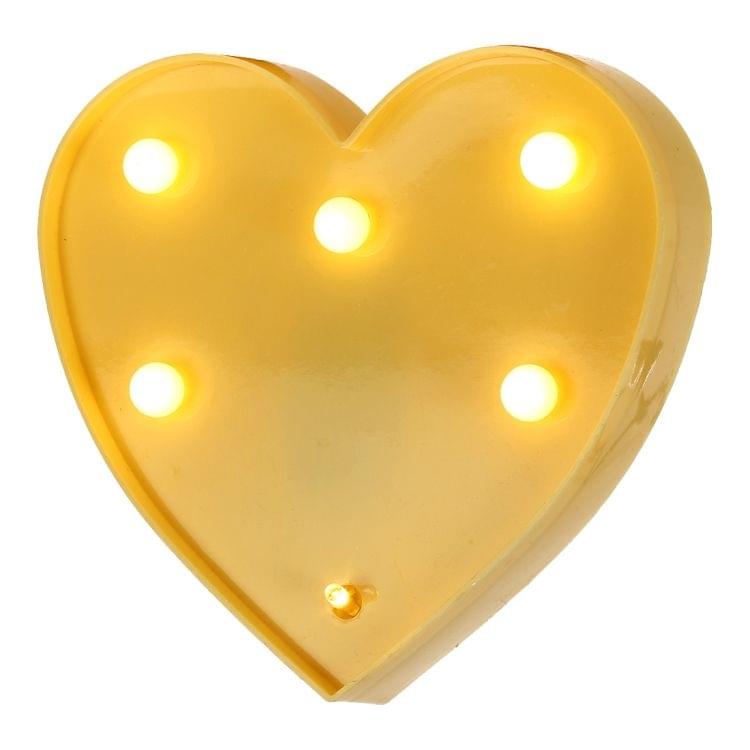 Creative Heart Shape Warm White LED Decoration Light