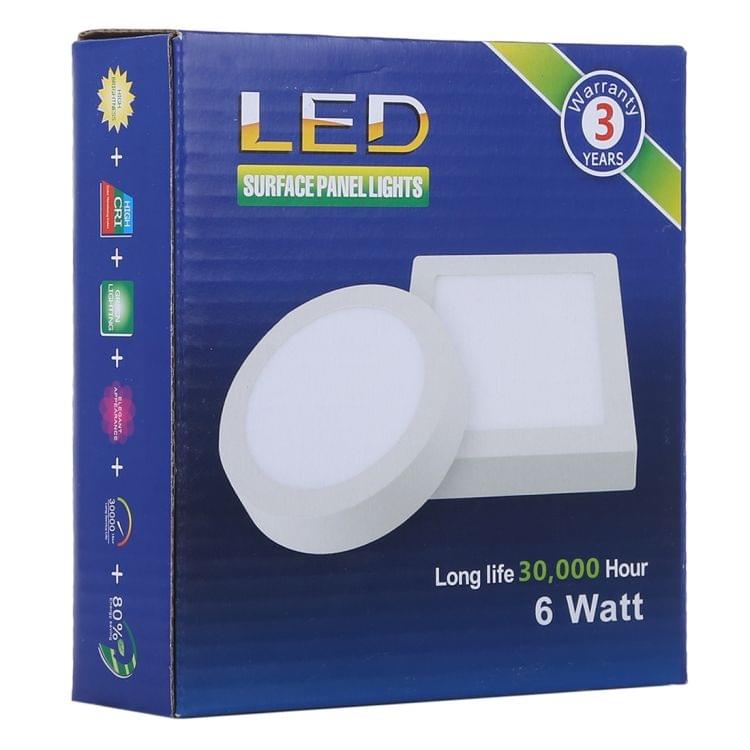 6W Square LED Surface Panel Light with LED Driver