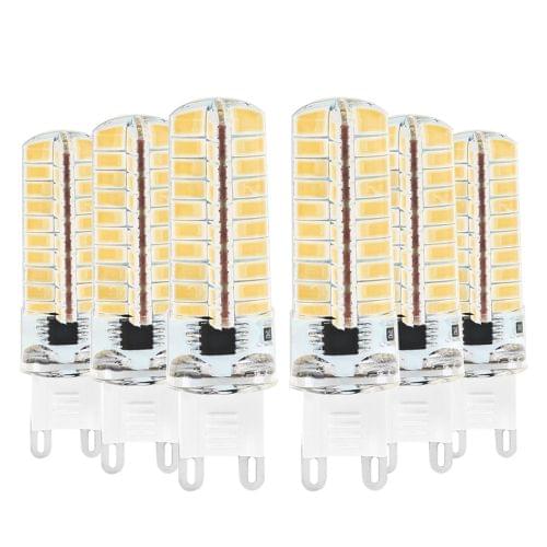 6PCS YWXLight G9 5W AC 220-240V 80LEDs SMD 5730 Energy-saving LED Corn Light (Warm White)