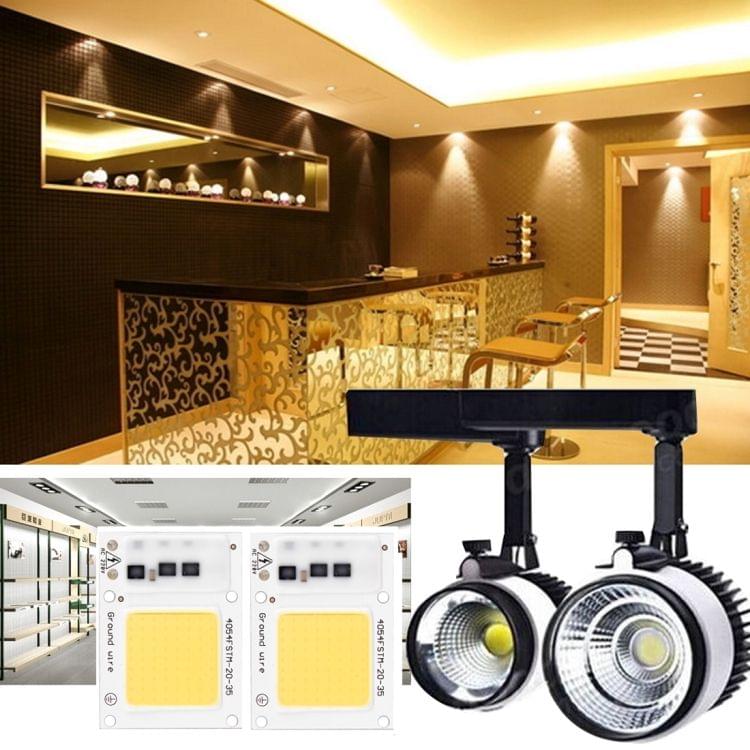 2 PCS 50W 2800-6000K High Power Brightness COB Chips LED Light Beads, AC 220V (Warm White)