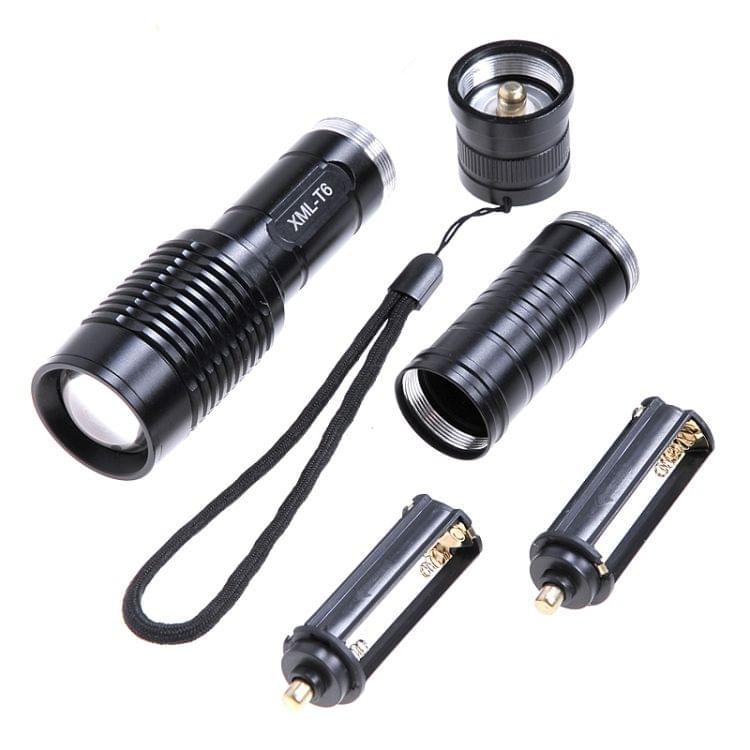 KX-202C 900LM LED Convex Lens Flashlight Set