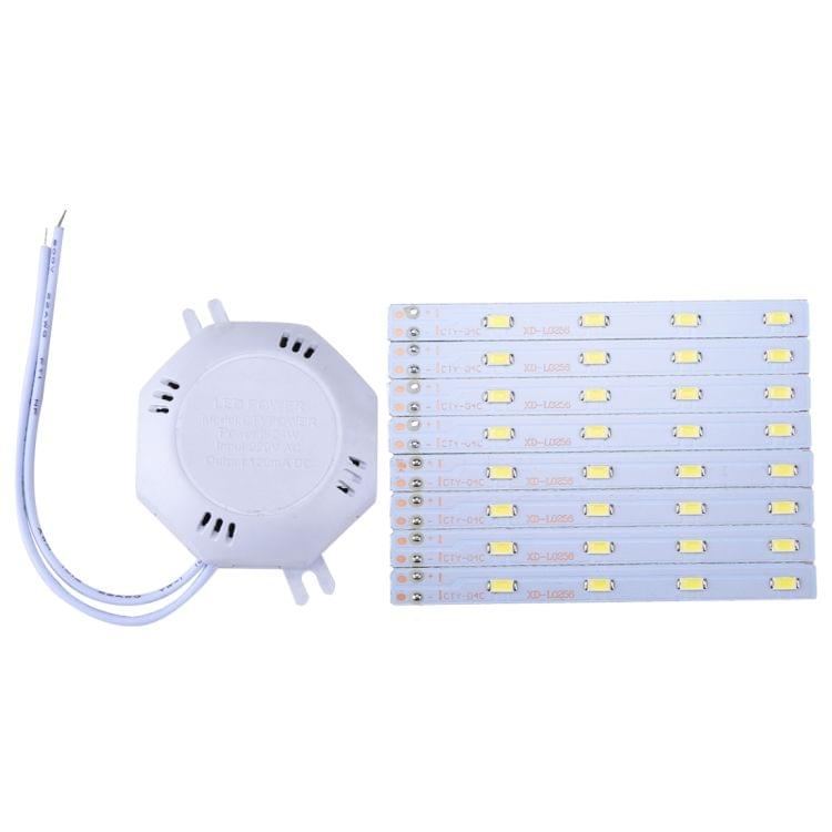 16W 32 LEDs SMD 5730 White Light LED Module Ceiling Replace Lamp Transformation Board Patch Light Source with Driver, AC 220V