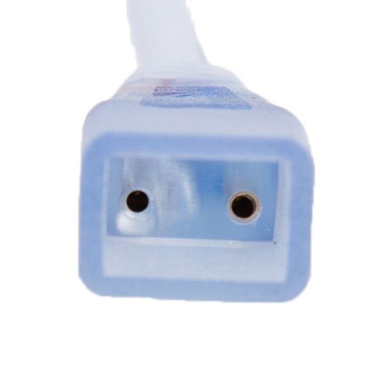 EU Plug 2 Pin Casing LED Strip Connector AC Power Supply Adapter Cable(White)