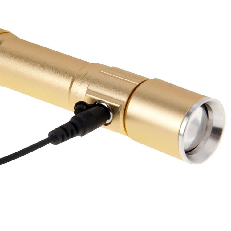 White Light Dimmable Rechargeable Flashlight