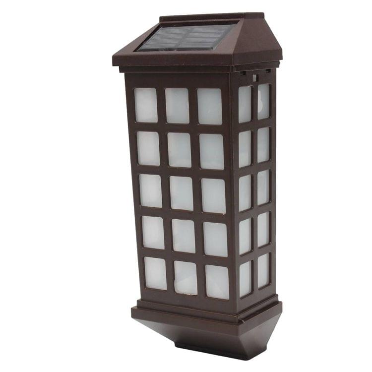 Extended Outdoor Solar Wall Lamp IP65 Waterproof Courtyard Garden Villa Wall Fence Stair Light(Warm White)