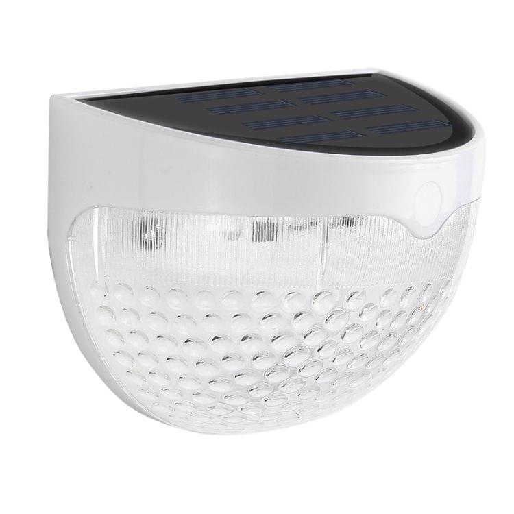 Semi-circular IP55 Waterproof Solar Light Control Fence Light Garden Lamp(Warm White)