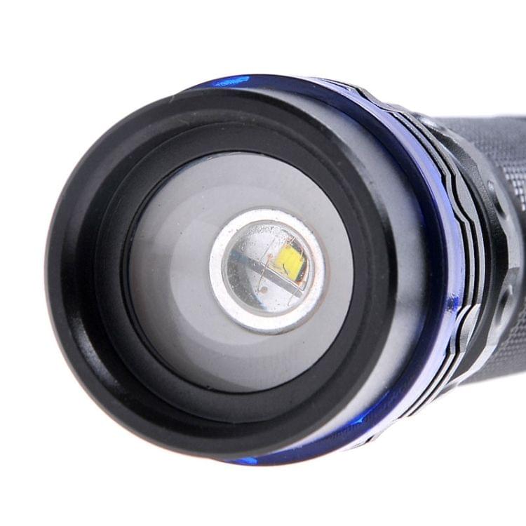 COFLY KX-F398 Cree XR-E Q5 210lm 3-Mode Neutral White Zooming Flashlight (Black + Blue)(Blue)
