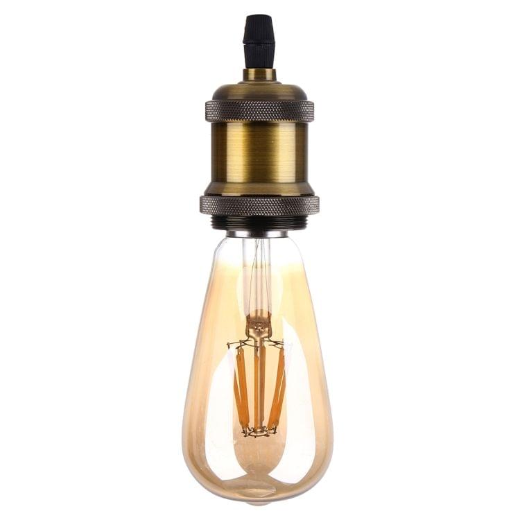 E27 Retro Vintage Screw Bulb Base Lamp Bulb Holder, Not Included Light Bulb, AC 85-265V(Gold)