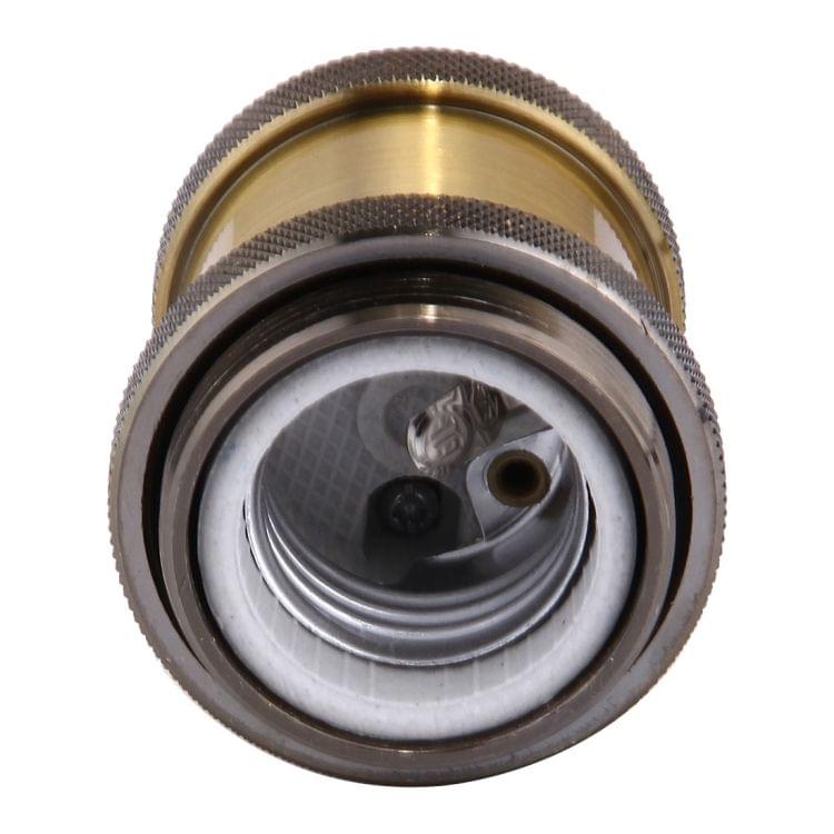 E27 Retro Vintage Screw Bulb Base Lamp Bulb Holder, Not Included Light Bulb, AC 85-265V(Gold)