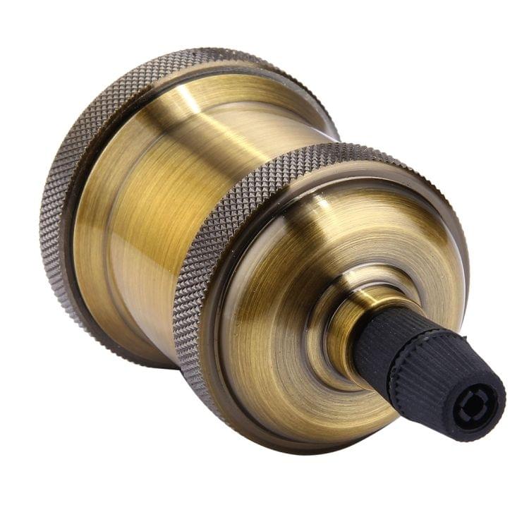 E27 Retro Vintage Screw Bulb Base Lamp Bulb Holder, Not Included Light Bulb, AC 85-265V(Gold)