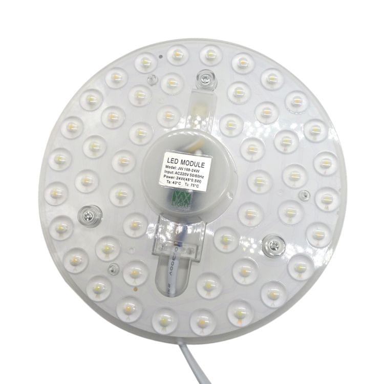 24W 48 LEDs SMD 2835 3000-6000K Cool White / Warm White / Natural White Adjustment LED Module Lamp Bulb Panel Ceiling Light Modified Light Source, AC 220V