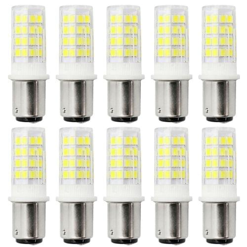 10 PCS YWXLight BA15D 5W 2835SMD 51LEDs Ceramics Light LED Corn Light, AC 220-240V (Cool White)