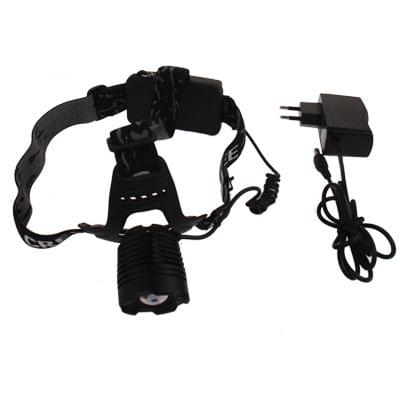 CREE High Power Rotating Dimmer Zoom Headlamp / Headlight(Black)