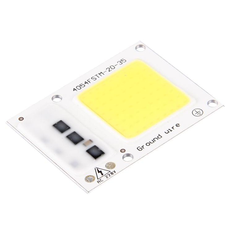 2 PCS 50W 2800-6000K High Power Brightness COB Chips LED Light Beads, AC 220V (White Light)