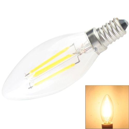 E14 4W Warm White Light 4 COB LED Candle Bulb