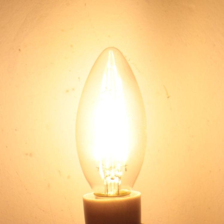 E14 4W Warm White Light 4 COB LED Candle Bulb