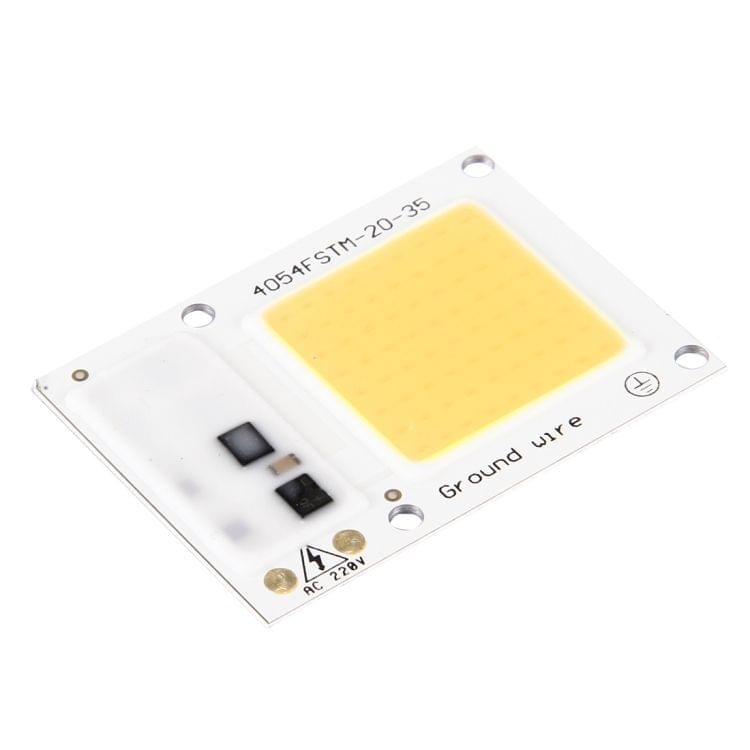 2 PCS 30W 2800-6000K High Power Brightness COB Chips LED Light Beads, AC 220V (Warm White)