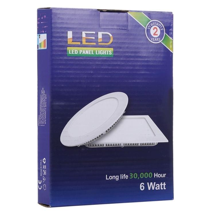 6W 12cm Round Panel Light Lamp with LED Driver