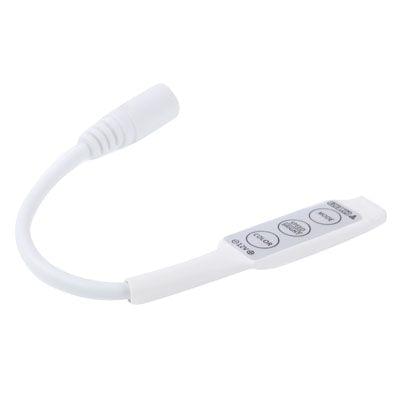 3 Keys Mini Controller Dimmer for 3528 / 5050 SMD RGB LED Strip Light with DC Connector, DC 12V