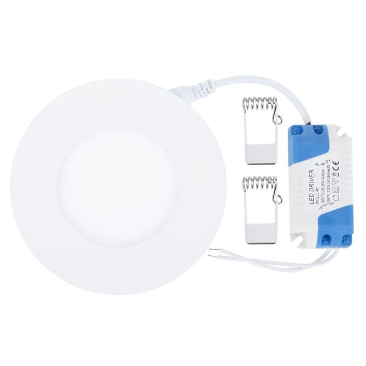 3W Natural White Light 8.5cm Round Panel Light Lamp with LED Driver