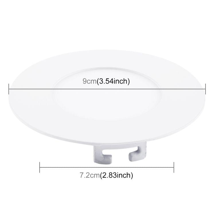 3W Natural White Light 8.5cm Round Panel Light Lamp with LED Driver