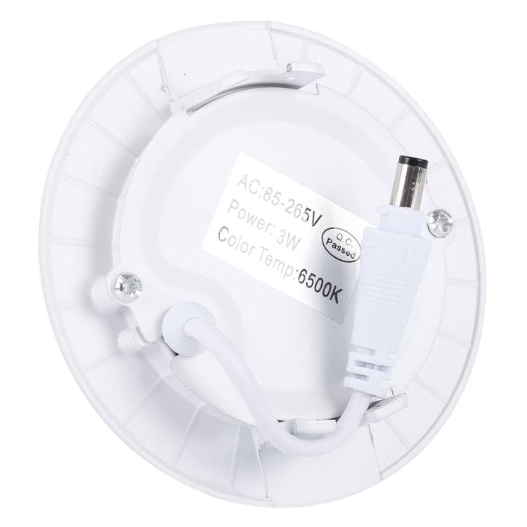 3W Natural White Light 8.5cm Round Panel Light Lamp with LED Driver